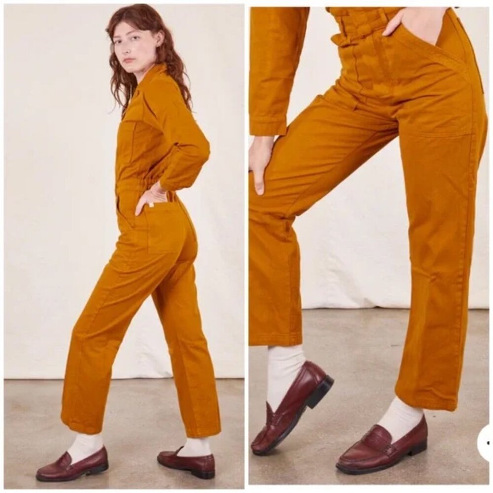 Big Bud Press Everyday Jumpsuit Burnt Orange - Picture 3 of 15